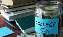 Jar of college money